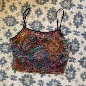 Urban Outfitters multicolor crop tank / Size M